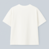 White oversized cotton t‑shirt with HOPE print on front